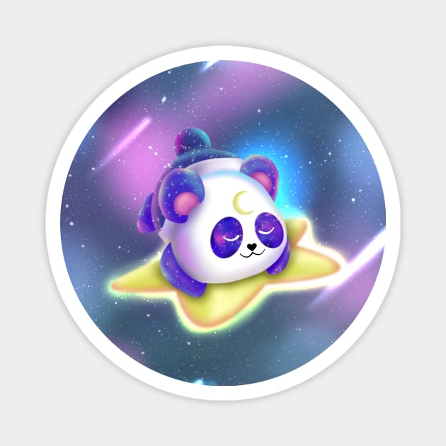 Cute Galaxy Panda Magnet by CuteCreation